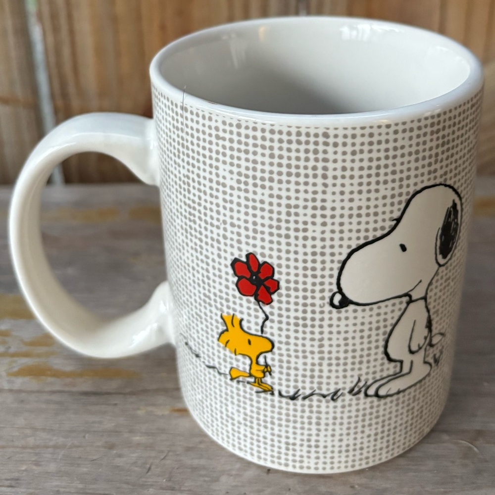 Peanuts Snoopy & Woodstock Stoneware 14oz Mug by Modern Gourmet